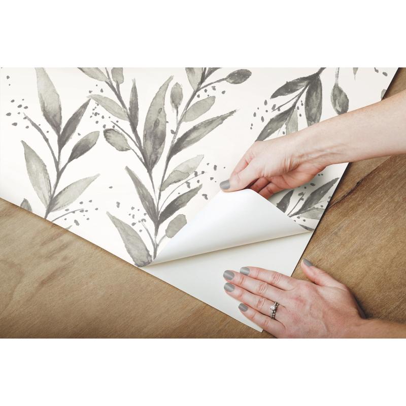 Magnolia Home by Joanna Gaines 20.5 in. W X 216 in. L Olive Branch Peel and Stick Wallpaper
