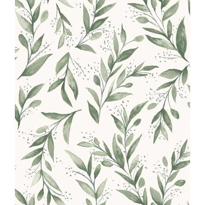 Magnolia Home by Joanna Gaines 20.5 in. W X 216 in. L Olive Branch Peel and Stick Wallpaper