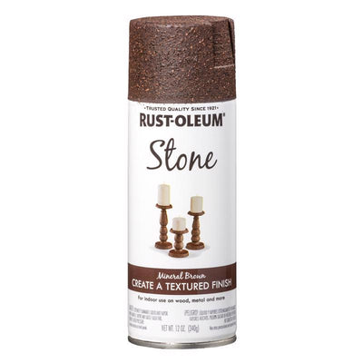 Rust-Oleum Stone Effect Mineral Brown Spray Paint 12 oz
