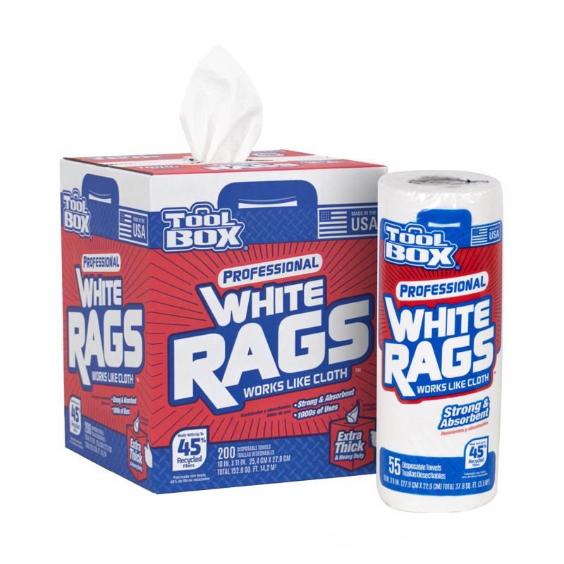 ToolBox Rags 10 in. W X 11 in. L 200 sheet