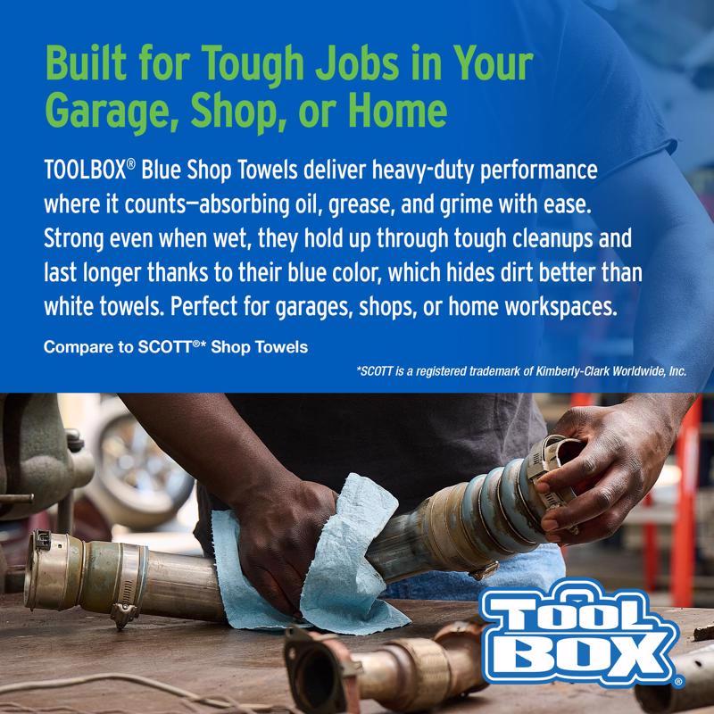 ToolBox Shop Towels 9 in. W X 11 in. L 55 sheet