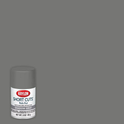 Krylon Short Cuts Matte Shadow Gray Craft Spray Paint 3 oz