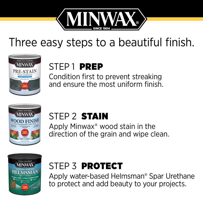 Minwax Helmsman Gloss Clear Water-Based Spar Urethane 1 qt