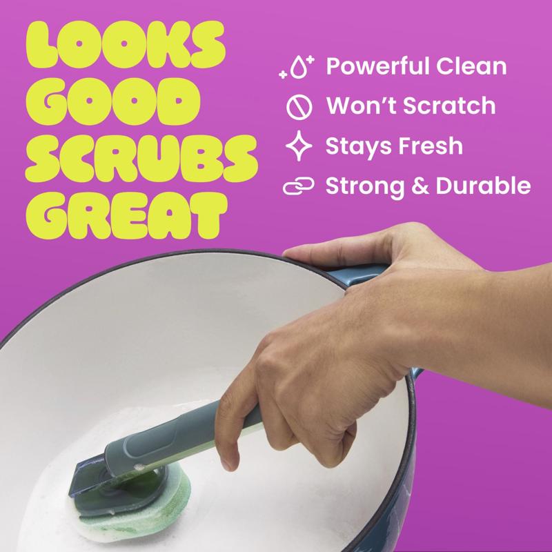 Scotch-Brite Medium Duty Dishwand Scrubber For All Metal Surfaces