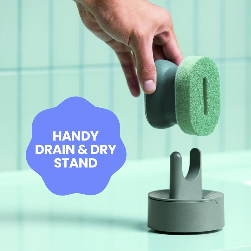 Scotch-Brite Medium Duty Dish Scrubber w/Stand For All Purpose