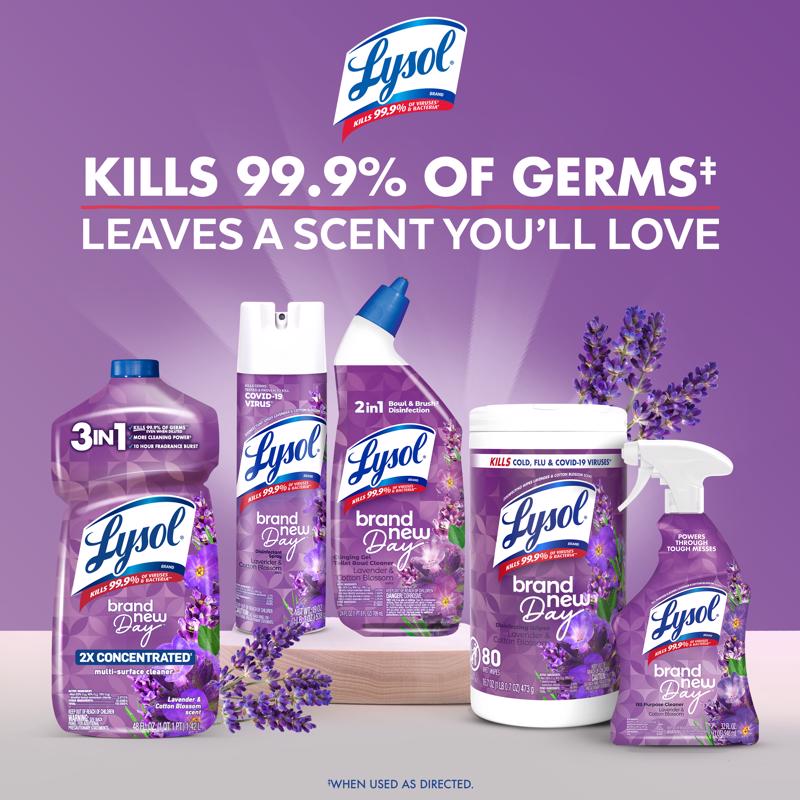 Lysol Lavender and Cotton Blossom Scent Disinfecting Wipes 16.7 oz.