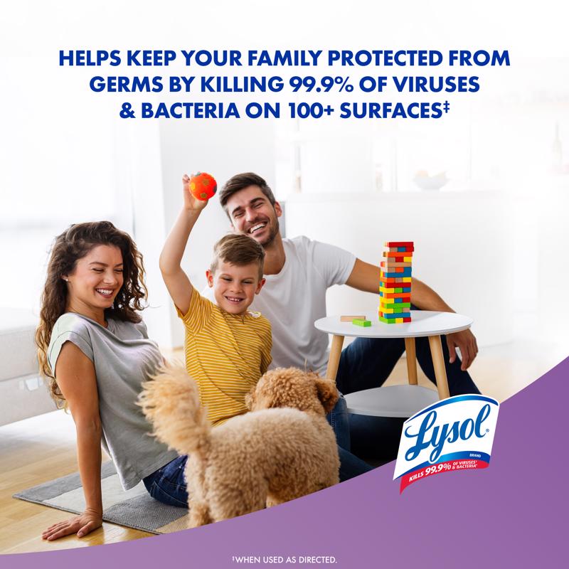 Lysol Lavender and Cotton Blossom Scent Disinfecting Wipes 16.7 oz.