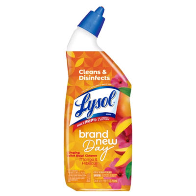 Lysol Brand New Day Mango and Hibiscus Scent Toilet Bowl Cleaner 24 oz Gel