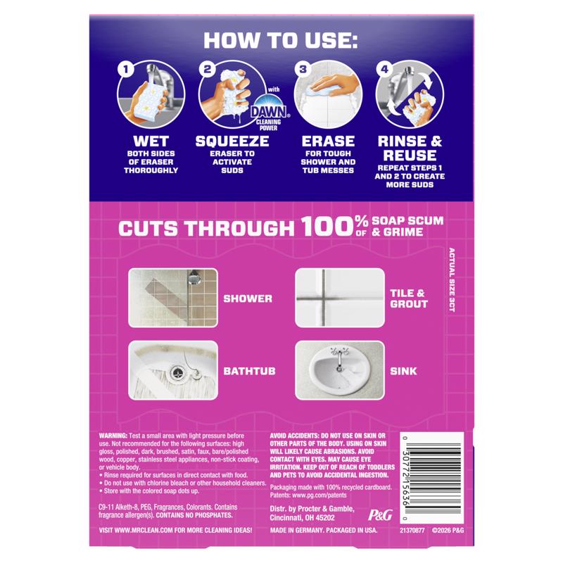 Mr. Clean Non-Scratch Cleaning Pad For Bath and Shower 3 pk