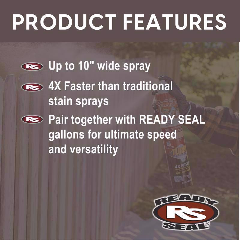 Ready Seal Turbo Spray Natural Wood Stain 24 oz
