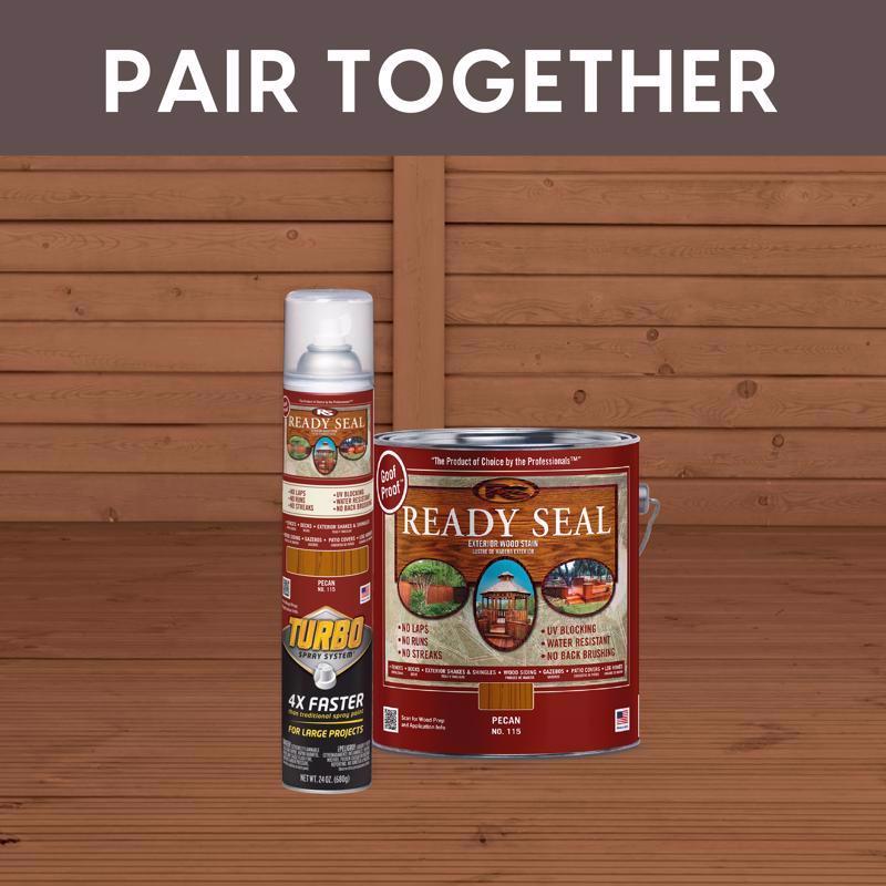 Ready Seal Turbo Spray Pecan Wood Stain 24 oz