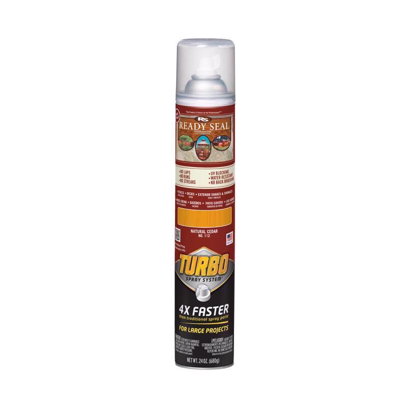 Ready Seal Turbo Spray Natural Cedar Wood Stain 24 oz
