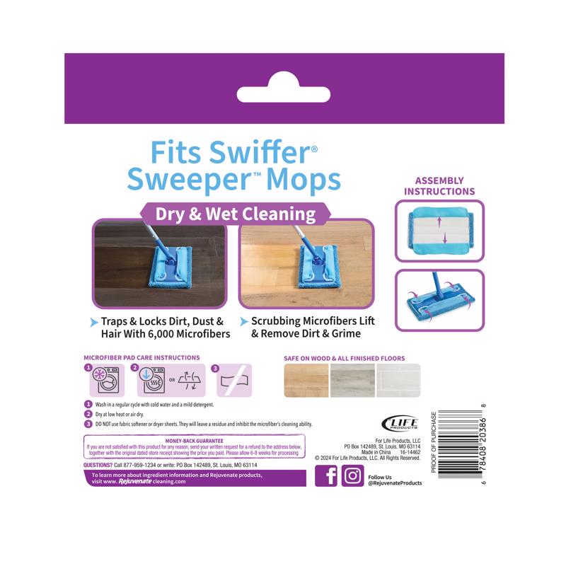 Rejuvenate Cleaning Microfiber Sweeping Pad