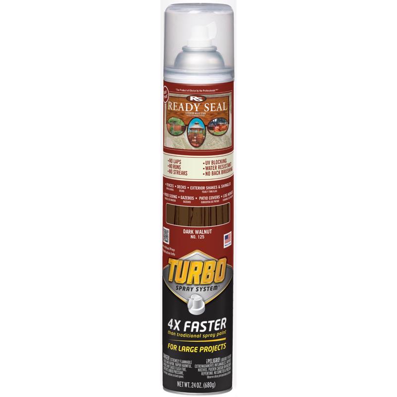 Ready Seal Turbo Spray Dark Walnut Wood Stain 24 oz
