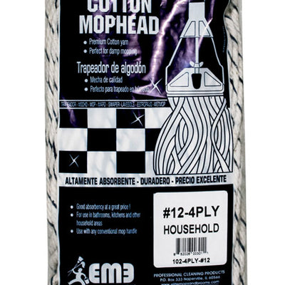 Elite Mops and Brooms #12 Cut End Cotton Mop Refill
