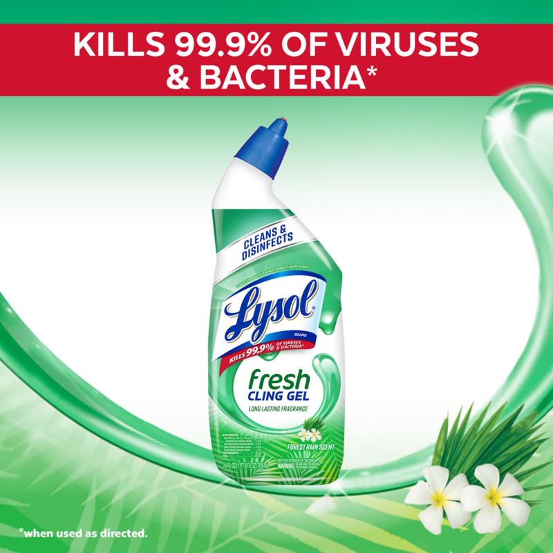 Lysol Bamboo Scent Toilet Bowl Cleaner 24 oz Gel