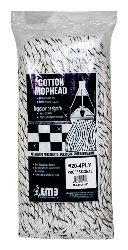 Elite Mops and Brooms #20 Cut End Cotton Mop Refill
