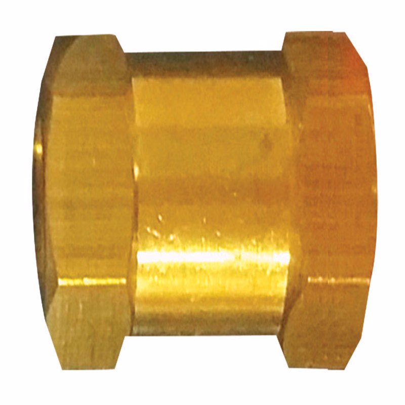 Tru-Flate Brass/Steel Hex Coupling 1/4 in. Female
