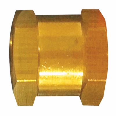 Tru-Flate Brass/Steel Hex Coupling 1/4 in. Female