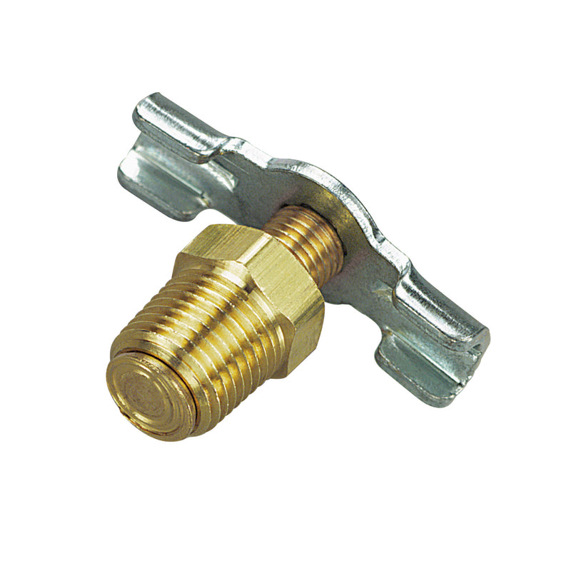 Tru-Flate Brass/Steel Drain Cock 1/8 in. Male