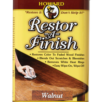 Howard Restor-A-Finish Semi-Transparent Walnut Oil-Based Wood Restorer 1 pt