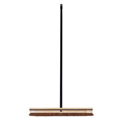 DQB 24 in. W Hard Bristle 54 in. Wood Handle Brush