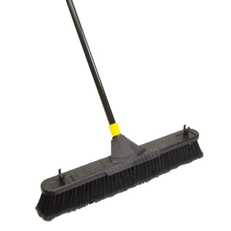 Quickie Bulldozer Polypropylene 24 in. Smooth Surface Push Broom