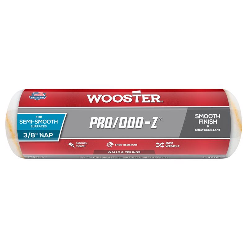 Wooster Pro/Doo-Z Woven Fabric 9 in. W X 3/8 in. Paint Roller Cover