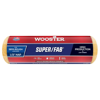 Wooster Super/Fab Knit 9 in. W X 1/2 in. Regular Paint Roller Cover