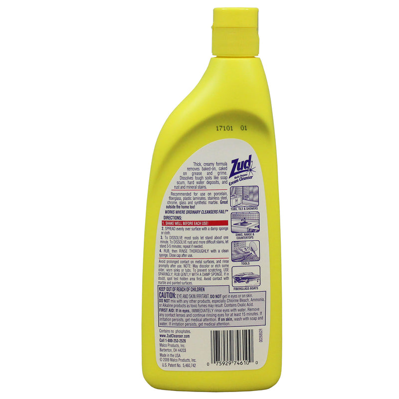 Zud Fresh Clean Scent Heavy Duty Cleaner 19 oz Cream
