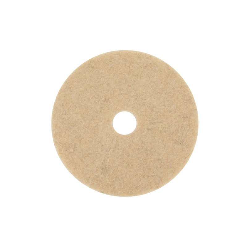 3M Natural Blend 20 in. D Non-Woven Natural/Polyester Fiber Buffer Pad Tan