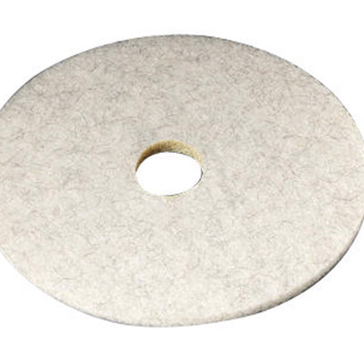 3M Natural Blend 17 in. D Non-Woven Natural/Polyester Fiber Floor Polishing Pad Tan