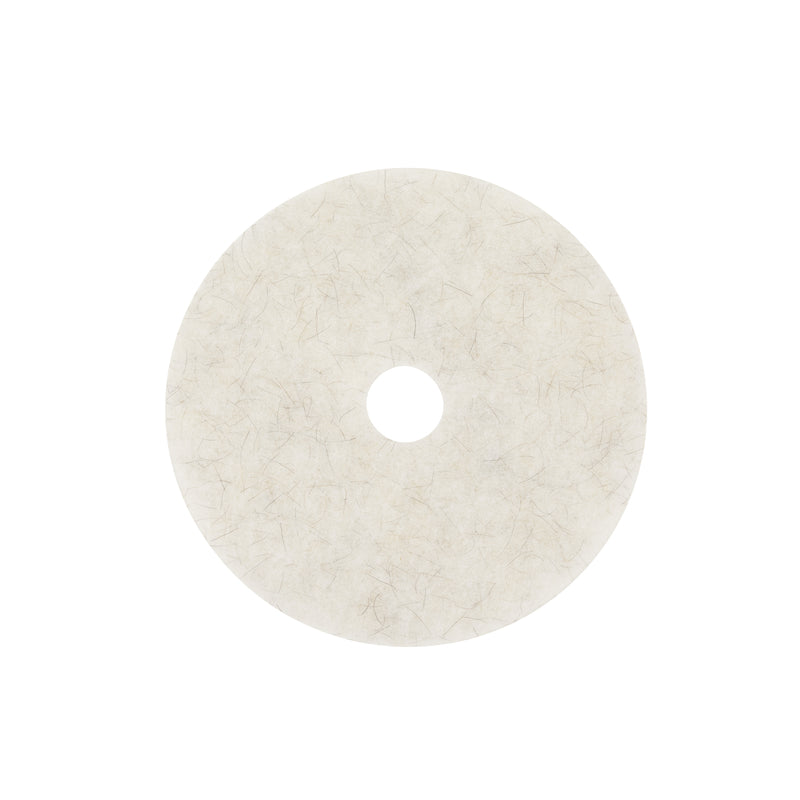 3M Natural Blend 17 in. D Non-Woven Natural/Polyester Fiber Floor Polishing Pad Tan