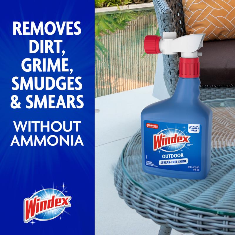 Windex No Scent Outdoor Glass Cleaner 32 oz Liquid