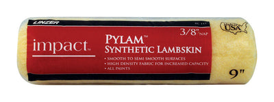 Linzer Impact Pylam Synthetic Lambskin 9 in. W X 3/8 in. Regular Paint Roller Cover