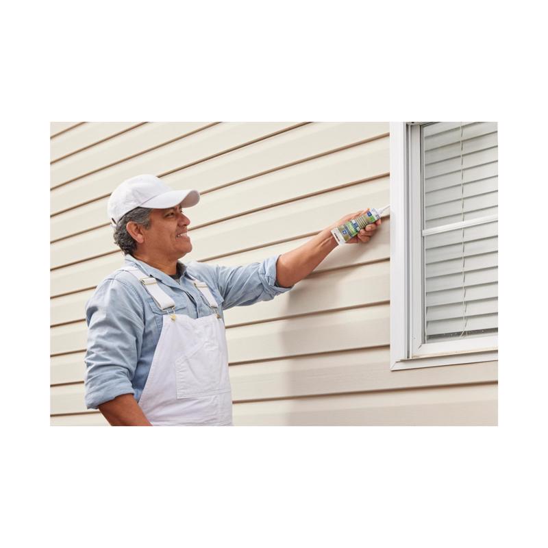 GE Advanced Gray Silicone 2 Metal Gutter Caulk Sealant 10.1 oz