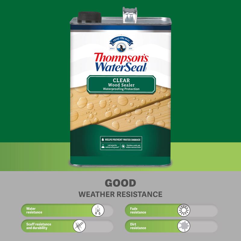 Thompson's WaterSeal Clear Wood Sealer Clear Oil-Based Wood Sealant 6 gal