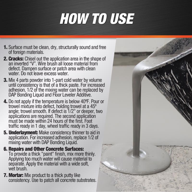 DAP Dry Mix Concrete Resurfacer 5 lb Gray