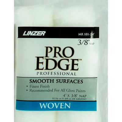Linzer Pro Edge Woven Fabric 4 in. W X 3/8 in. Mini Paint Roller Cover 2 pk