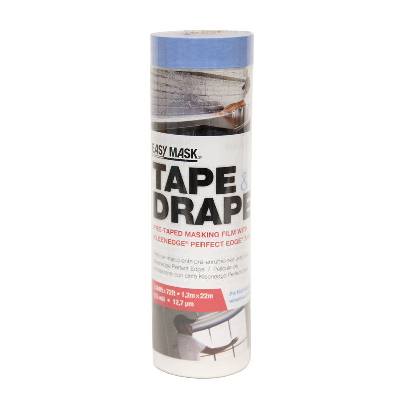 Trimaco Easy Mask 48 in. W X 72 ft. L X 0.5 mil Pre-Taped Plastic Masking Film