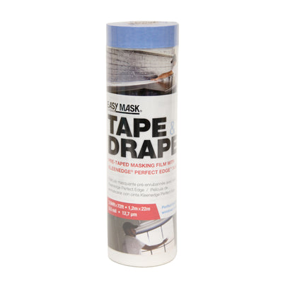 Trimaco Easy Mask 48 in. W X 72 ft. L X 0.5 mil Pre-Taped Plastic Masking Film