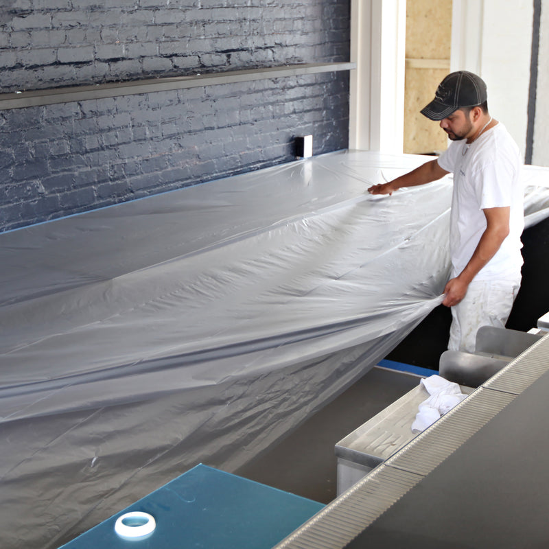 Trimaco Easy Mask 48 in. W X 72 ft. L X 0.5 mil Pre-Taped Plastic Masking Film