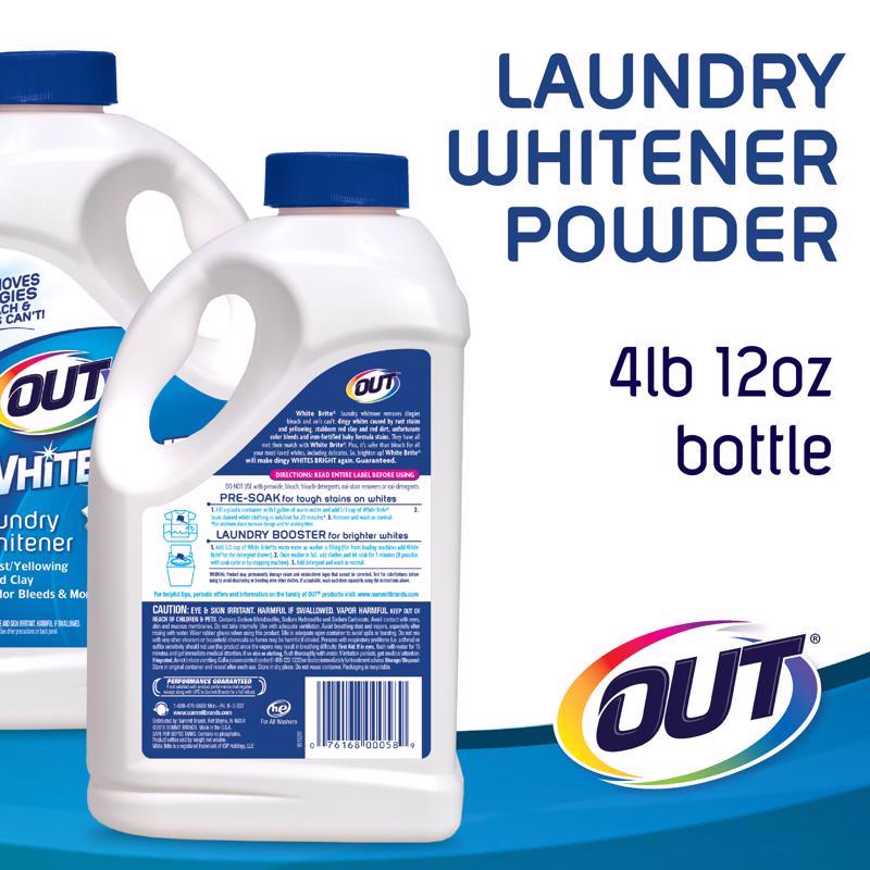 OUT White Brite No Scent Laundry Whitener Powder
