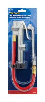 Tru-Flate Steel Inflator Gauge 1/4 FPT