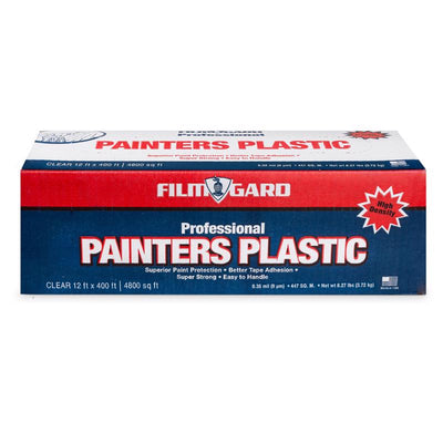 Film-Gard 12 ft. W X 400 ft. L X 0.35 mil Professional Grade Painter's Plastic Sheeting