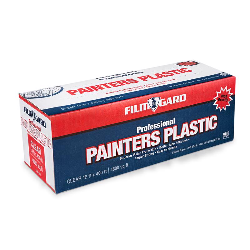 Film-Gard 12 ft. W X 400 ft. L X 0.35 mil Professional Grade Painter's Plastic Sheeting