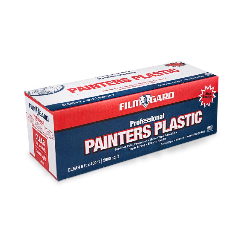 Film-Gard 9 ft. W X 400 ft. L X 0.35 mil Professional Grade Painter's Plastic Sheeting