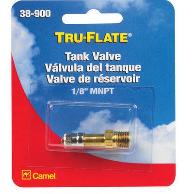Tru-Flate Brass Tank Valve 1/8 in. Male