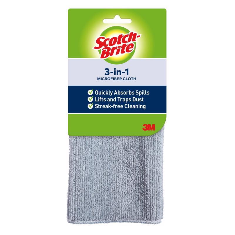 Scotch-Brite Microfiber Dusting Cloth 12 in. W X 14 in. L