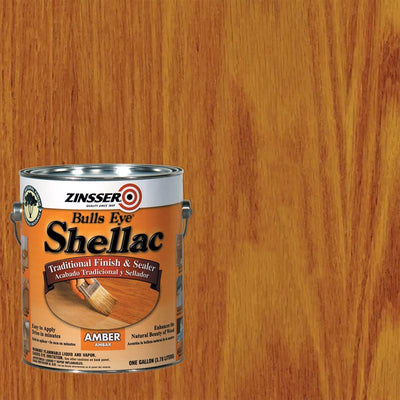 Zinsser Bulls Eye Gloss Amber Shellac-Based Shellac Finish and Sealer 1 gal
